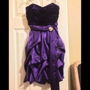 Purple dress with pendent